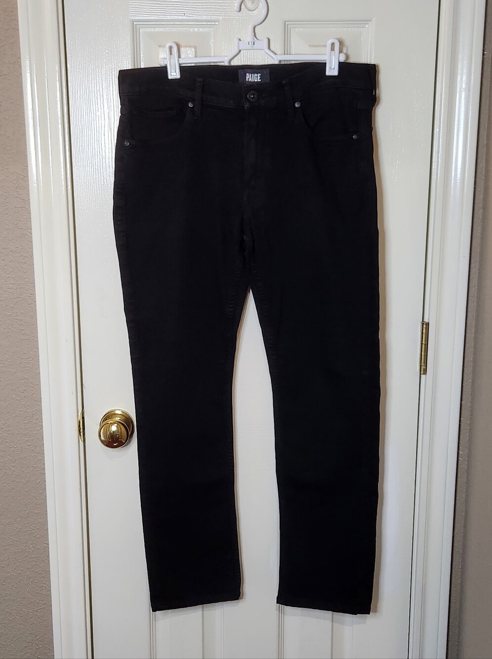 PAIGE Lennox Men's Black Shadow Slim Fit Jeans NWOT Size 31